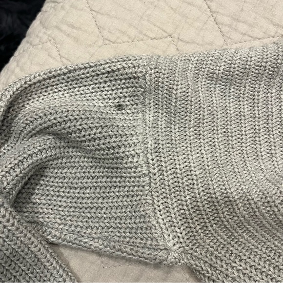 Silence + Noise Crop Knit Grey Sweater - Picture 3 of 5